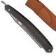 Buffalo razor 5/8 in Ebony Wood - Chiselled decoration of ears of corn on the back of the blade - Image 343