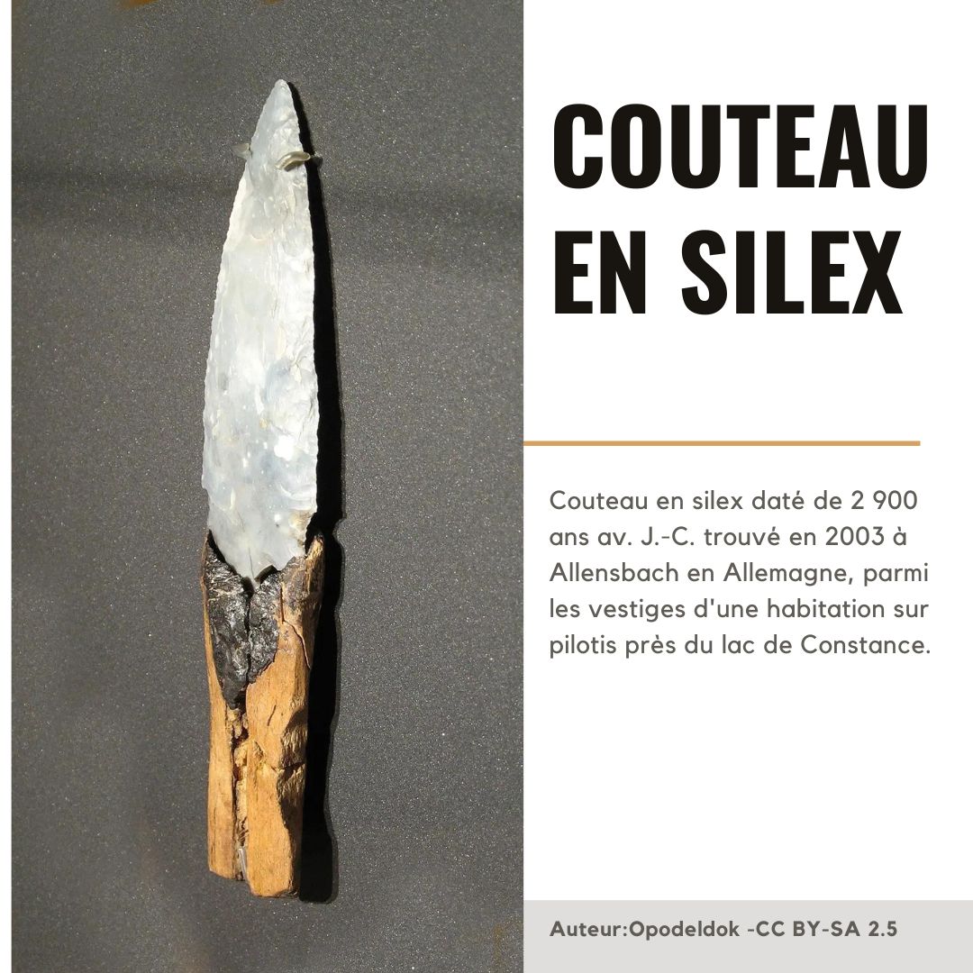 couteau en silex