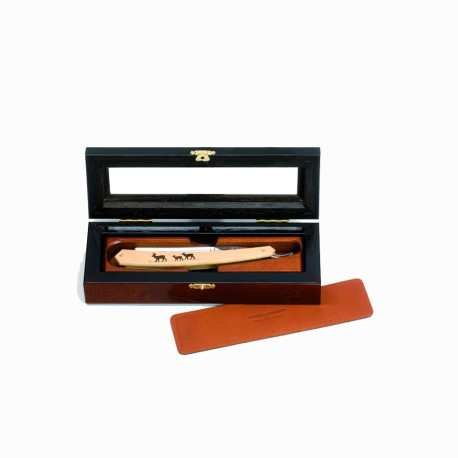 Deluxe elm burl box for 1 straight razor - Image 426