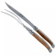 Laguiole Carving Set Olive wood Handle - Image 700