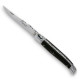 Laguiole knife with ebony handle + sharpener + wooden pencil - Image 2269