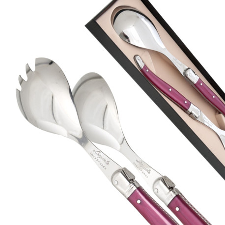 Laguiole Salad Set fuchsia color - Image 754