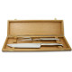 Prestige range Laguiole carving set sandblasted finish - Image 706