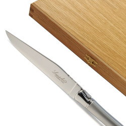 Prestige range Laguiole fruit knives sandblasted finish