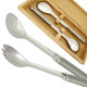 Prestige range Laguiole salad server Sandblasted finish - Image 735