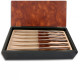 Set 6 Thiers steak knives with brown Plexiglas handle - Image 1539