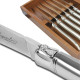 Set of 6 Advantage Laguiole steak knives stainless steel polished finish - Image 1078